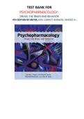 TEST BANK FOR PSYCHOPHARMACOLOGY&colon; DRUGS&comma; THE BRAIN AND BEHAVIOR 4TH EDITION BY MEYER&comma;100&percnt; CORRECT ANSWERS&comma; GRADED A&plus;&comma; LATEST EDITION
