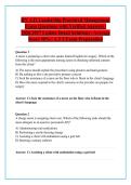 RN ATI Leadership Proctored Management &NewLine;Exam Questions with Verified Answers &vert; &NewLine;2026&sol;2027 Update Detail Solutions &vert; Average &NewLine;Score 98&percnt; &vert; A&period;T&period;I Exam Preparation 