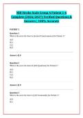 NIH Stroke Scale Group A Patient 1-6 &NewLine;Complete &lpar;2026&sol;2027&rpar; Verified Questions & &NewLine;Answers &vert; 100&percnt; Accurate 