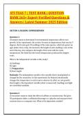 ATI TEAS 7 &vert; TEST BANK &vert; QUESTION &NewLine;BANK 265&plus; Expert-Verified Questions & &NewLine;Answers &vert; Latest Summer 2025 Edition