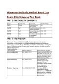 2026&sol;2027 Minnesota Podiatric Medical Board Jurisprudence Law Exam&colon; S-Tier Universal Test Bank &lpar;33&plus; Q&A&rpar;