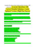 Dive Rescue Initial and Recurrency Training EXAM STUDY GUIDE 2026&sol;2027 &vert; Practice Questions & Detailed Solutions &vert; Newest Version