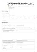 CWEA Collections Grade 2 Test &lpar;Latest 2025 &sol; 2026 Update&rpar; Questions and Verified Answers &vert; 100&percnt; Correct &vert; Grade A&plus;