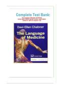 Test Bank for The Language of Medicine 12th Edition By Davi-Ellen Chabner&comma; All Chapter 1-22&comma; A&plus; guide&period;&NewLine;