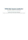 NGWA Water Systems Certification Exam L&lpar;Greater Than 100 GPM &ndash; Exam L&rpar; Practice Questions And Correct Answers &lpar;Verified Answers&rpar; Plus Rationales