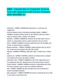 WGU D684 Introduction to Computer Science &vert; Practice Questions & Verified Answers &vert; 2025 Study Guide