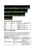 2026&sol;2027 GEORGIA DDS ELITE MASTERY TEST BANK &vert; 44&plus; Q&A &lpar;Addy's Law&comma; HB 296&comma; Super Speeder&rpar;