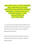 AMLS POST TEST &lpar;3 LATEST VERSION&rpar; REAL EXAM WITH ACCURATE QUESTIONS AND ANSWERS &lpar;VERIFIED ANSWERS&rpar; &vert; LATEST &lpar;2026&sol;2027&rpar; UPDATED VERSION &vert; 100&percnt; GUARANTEED PASS &lbrace;JUST RELEASED&rcub;