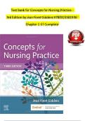 Test Bank For Concepts for Nursing Practice 3rd Edition By Jean Foret Giddens &vert; &vert; 9780323581936 &vert; Chapter 1-57 &vert; Complete Questions And Answers A&plus;&NewLine;