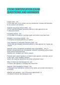 CTCM CERTIFICATION EXAM QUESTIONS AND ANSWERS