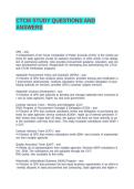 CTCM STUDY QUESTIONS AND ANSWERS