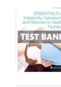 Test Bank for Essentials of Maternity&comma; Newborn&comma; and Women&rsquo;s Health Nursing&comma; 5th Edition by Ricci &vert; Complete and Verified &vert; 2025&sol;2026 Edition&NewLine;
