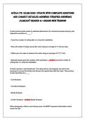 AVIXA CTS EXAM 2026 UPDATE WITH COMPLETE QUESTIONS&NewLine;AND CORRECT DETAILED ANSWERS &lpar;VERIFIED ANSWERS&rpar;&NewLine;&vert;ALREADY GRADED A&plus;&vert;BRAND NEW VERSION&excl; 