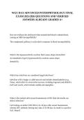 WGU D115 Advanced Pathophysiology Final Exam &vert; Practice Questions & Verified Answers &vert; 2025&ndash;2026