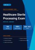HSPA CHL Healthcare Sterile Processing Exam Actual Exam 2026&sol;2027 &ndash; Complete Exam-Style Questions &vert; 100&percnt; Verified &ndash; Pass Guaranteed &ndash; A&plus; Graded&NewLine;&NewLine;
