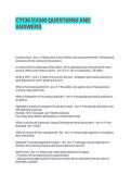 CTCM EXAM QUESTIONS AND ANeSWERS