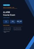 ALARM Course Exam Actual Exam 2026&sol;2027 &ndash; Complete Exam-Style Questions &vert; 100&percnt; Verified &ndash; Pass Guaranteed &ndash; A&plus; Graded&NewLine;&NewLine;