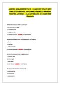 ArizonA reAl estAte stAte eXAM 2026 UPDAte WitH&NewLine;CoMPlete QUestions AnD CorreCt DetAileD AnsWers&NewLine;&lpar;VeriFieD AnsWers&rpar; &vert;AlreADY GrADeD A&plus;&vert;BrAnD neW&NewLine;Version&excl;&excl; 
