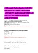 ATI RN Adult Medical Surgical 2025 &vert; Comprehensive Practice Questions & Detailed Answers