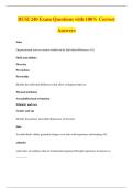 BUSI 240 Exam Questions with 100&percnt; Correct&NewLine;Answers