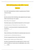 BUSI 240 Questions with 100&percnt; Correct&NewLine;Answers