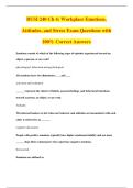 BUSI 240 Ch 4&colon; Workplace Emotions&comma;&NewLine;Attitudes&comma; and Stress Exam Questions with&NewLine;100&percnt; Correct Answers