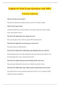 English 9A Final Exam Questions with 100&percnt;&NewLine;Correct Answers