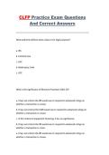 Certified Lease & Finance Professional &lpar;CLFP&rpar; &ndash; Practice Exam Questions and Correct Answers