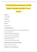 NURS 8026 Differential Diagnosis CT&sol;MRI&NewLine;Module 11 Questions with 100&percnt; Correct&NewLine;Answers