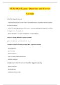 NURS 8026 Exam 1 Questions and Correct&NewLine;Answers