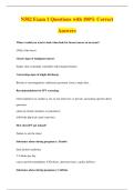 N582 Exam 1 Questions with 100&percnt; Correct&NewLine;Answers