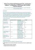 WGU C214 Financial Management OA &ndash; Western Governors University Financial Management &ndash; 2026&sol;2027 Academic Year &ndash; 70 Questions with Verified Correct Answers