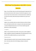 N582 Final Test Questions with 100&percnt; Correct&NewLine;Answers