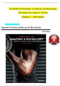 Complete Test Bank for Principles of Anatomy and Physiology&comma; 16th Edition by Gerard J&period; Tortora & Bryan H&period; Derrickson &ndash; All 29 Chapters with Verified Answers & Detailed Rationales