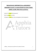 HEMATOLOGY DIFFERENTIAL ASSESSMENT &vert;MEDSERG EXAM 2 &vert; GUARANTEED SUCCESS STARTS HERE&excl; LEARN&comma; PRACTICE & EXCEL&excl;