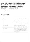 WGU C952 PREP EXAM 2026&sol;2027 LATEST EXAM TEST UNDER NEW GUIDELINE 220 QUESTIONS AND CORRECT ANSWERS PERFECT TO PASS 2026&sol;2027