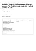 NURS 322 Exam 2 &vert; 131 Questions and Correct Answers &lpar;Verified Answers&rpar; Graded A&plus; &vert; Latest 2026&sol;27 Update