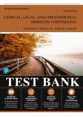 Test Bank for Ethical&comma; Legal&comma; and Professional Issues in Counseling&comma; 7th Edition &lpar;Remley & Herlihy&comma; 2024&rpar; &vert; All Chapters 1&ndash;16 Covered