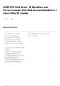 NURS 322 Final Exam &vert; 74 Questions and Correct Answers &lpar;Verified Answers&rpar; Graded A&plus; &vert; Latest 2026&sol;27 Update