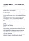 Social Work Exam 2 with 100&percnt; Correct Answers