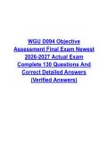 WGU D094 Objective Assessment Final Exam Questions and Verified Answers &vert; 130 Practice Questions &vert; Latest Educational Foundations Study Guide