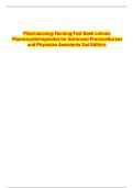 Updated&sol;Latest Rosenthal and Lehne&rsquo;s Pharmacotherapeutics for Advanced Practice Providers 2nd Edition 2025&ndash;2026 Comprehensive Test Bank Questions and Answers for Advanced Pharmacology Nurse Practitioner Prescribing Clinical Decision Making and Certificati