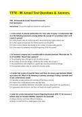 TFM - 08 Actual Test Questions & Answers&period;&NewLine;