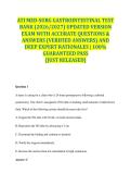 ATI MED-SURG GASTROINTESTINAL TEST BANK &lpar;2026&sol;2027&rpar; UPDATED VERSION EXAM WITH ACCURATE QUESTIONS & ANSWERS &lpar;VERIFIED ANSWERS&rpar; AND DEEP EXPERT RATIONALES &vert; 100&percnt; GUARANTEED PASS &lbrace;JUST RELEASED&rcub;