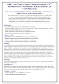 CMT Level 1 Exam - Chartered Market Technician &lpar;CMT&rpar;&NewLine;Association Level 1 Assessment - 2026&sol;2027 Edition - 250&NewLine;Verified Questions