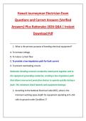 Hawaii Journeyman Electrician Exam &NewLine;Questions and Correct Answers &lpar;Verified &NewLine;Answers&rpar; Plus Rationales 2026 Q&A &vert; Instant &NewLine;Download Pdf 
