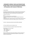 &lowbar;UPGRADED CARDIAC VASCULAR BOARD EXAM STUDY Patient and Community Education Modules &ndash; 200 Questions with Answers & Rationales&period;pdf&NewLine;&NewLine;