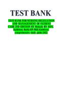 Updated&sol;Latest Nursing Delegation and Management of Patient Care 3rd Edition 2025&ndash;2026 Comprehensive Test Bank Questions and Answers for Nursing Leadership Delegation Prioritization Clinical Decision Making and Professional Practice Examination Success Re