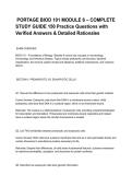 &lowbar;PORTAGE BIOD 101 MODULE 6 &ndash; COMPLETE STUDY GUIDE 150 Practice Questions with Verified Answers & Detailed Rationales&period;pdf&NewLine;&NewLine;