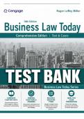 Test Bank for Business Law Today&colon; Comprehensive Text and Cases&comma; 14th Edition &lpar;Roger LeRoy Miller&comma; 2025&rpar; &vert; All Chapters 1&ndash;43 Covered